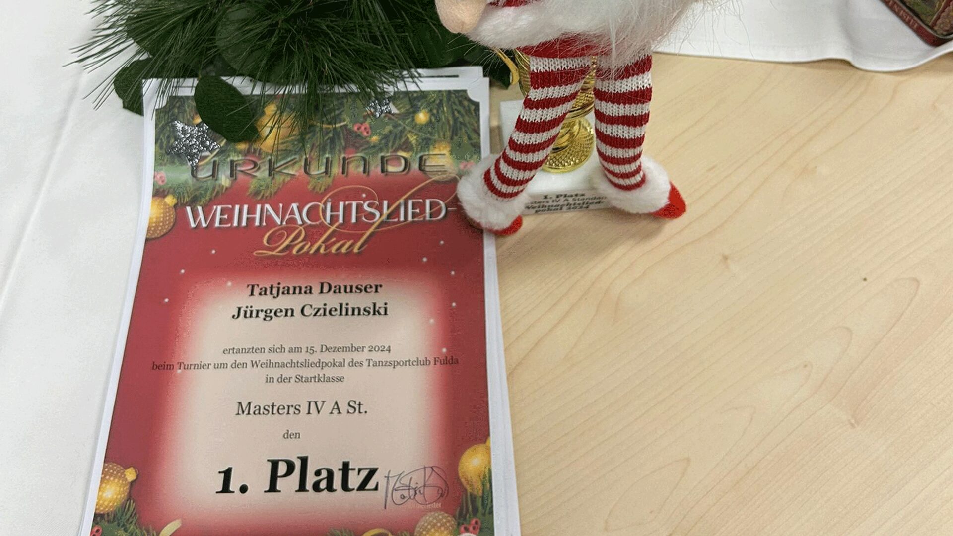 Erfolg vor Weihnachten für Tatjana und Jürgen!