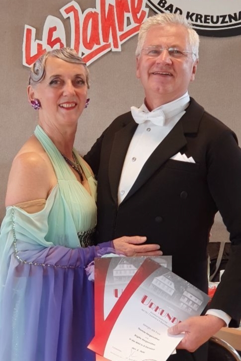 Brigitte und Thomas Hergenröther beim Osterturnier des TSC Cruenia