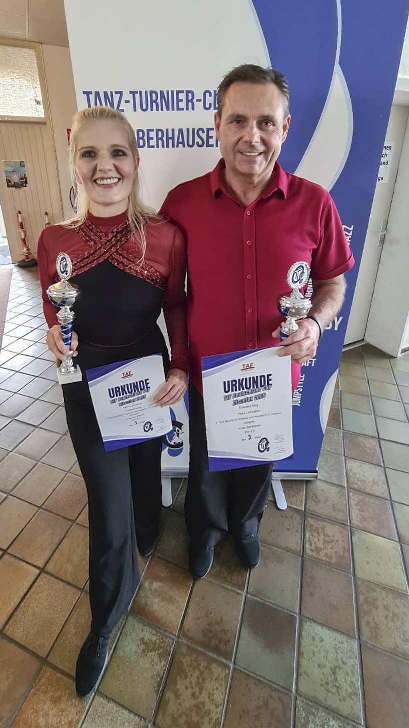 Strahlende Minen bei Petra und Ecki für Platz 3 beim TAF