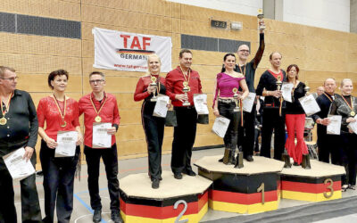 Platz 2 bei der Deutschen Meisterschaft im Discofox – Erfolg für Petra und Ecki!