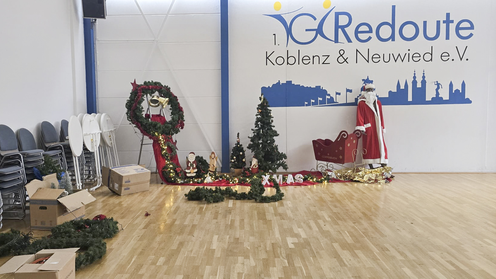 Aufbau der Weihnachtsdekoration 2025