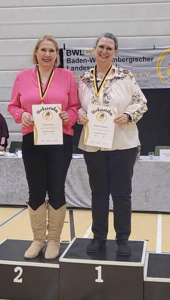 Nicole bei der Siegerehrung LM BW 2026