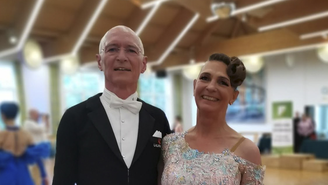Andrea Frey und J&uuml;rgen Diegel beim &bdquo;Tanzen im Dreil&auml;ndereck&ldquo; in Aachen
