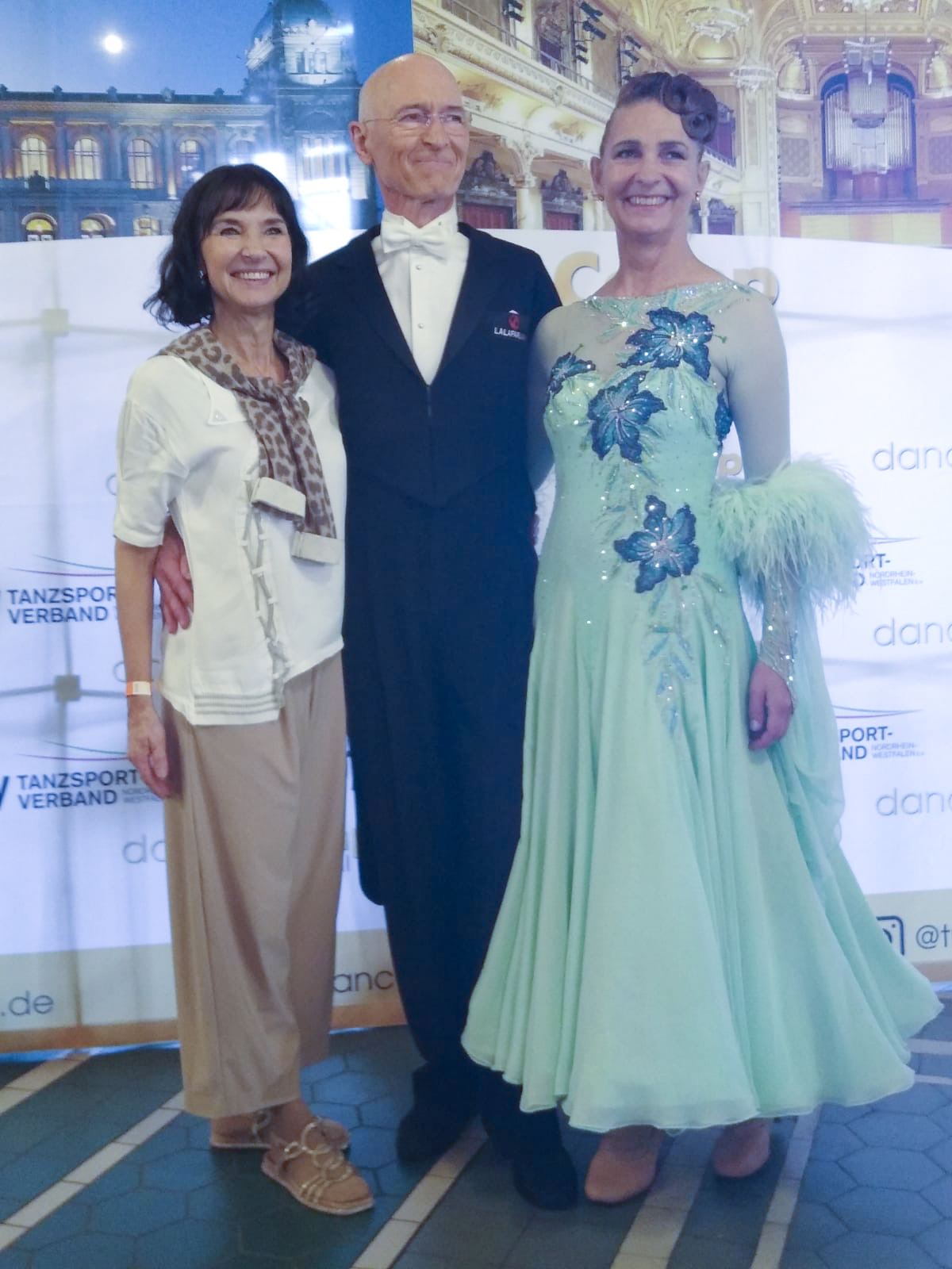 Andrea Frey Jürgen Diegel Sybill Daute beim DanceComb 2026 in Wuppertal