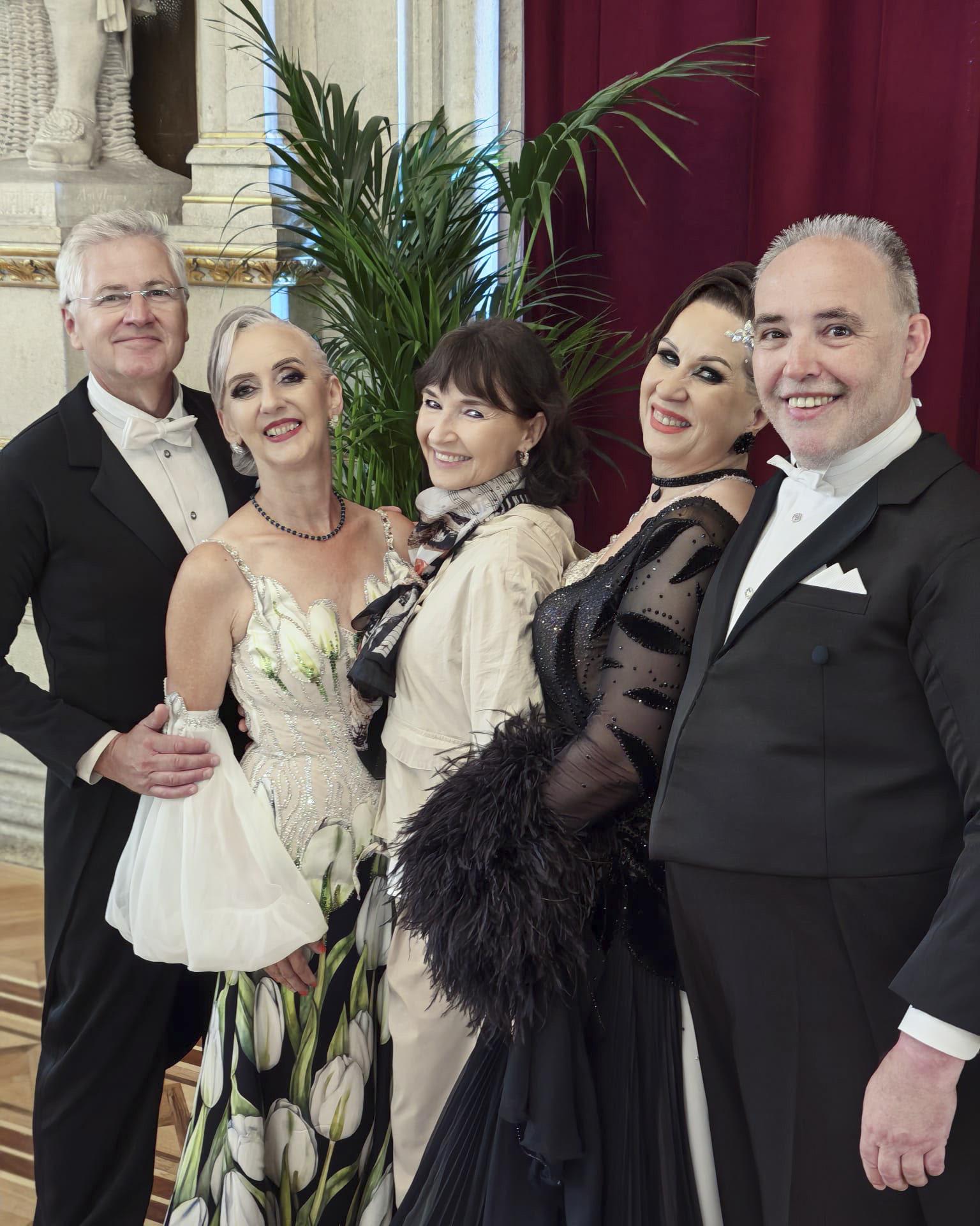 Thomas und Brigitte Hergenröther, Sybill Daute, Iris Flerus und Dieter Assenmacher in Wien beim Vienna Dance Concourse 2026