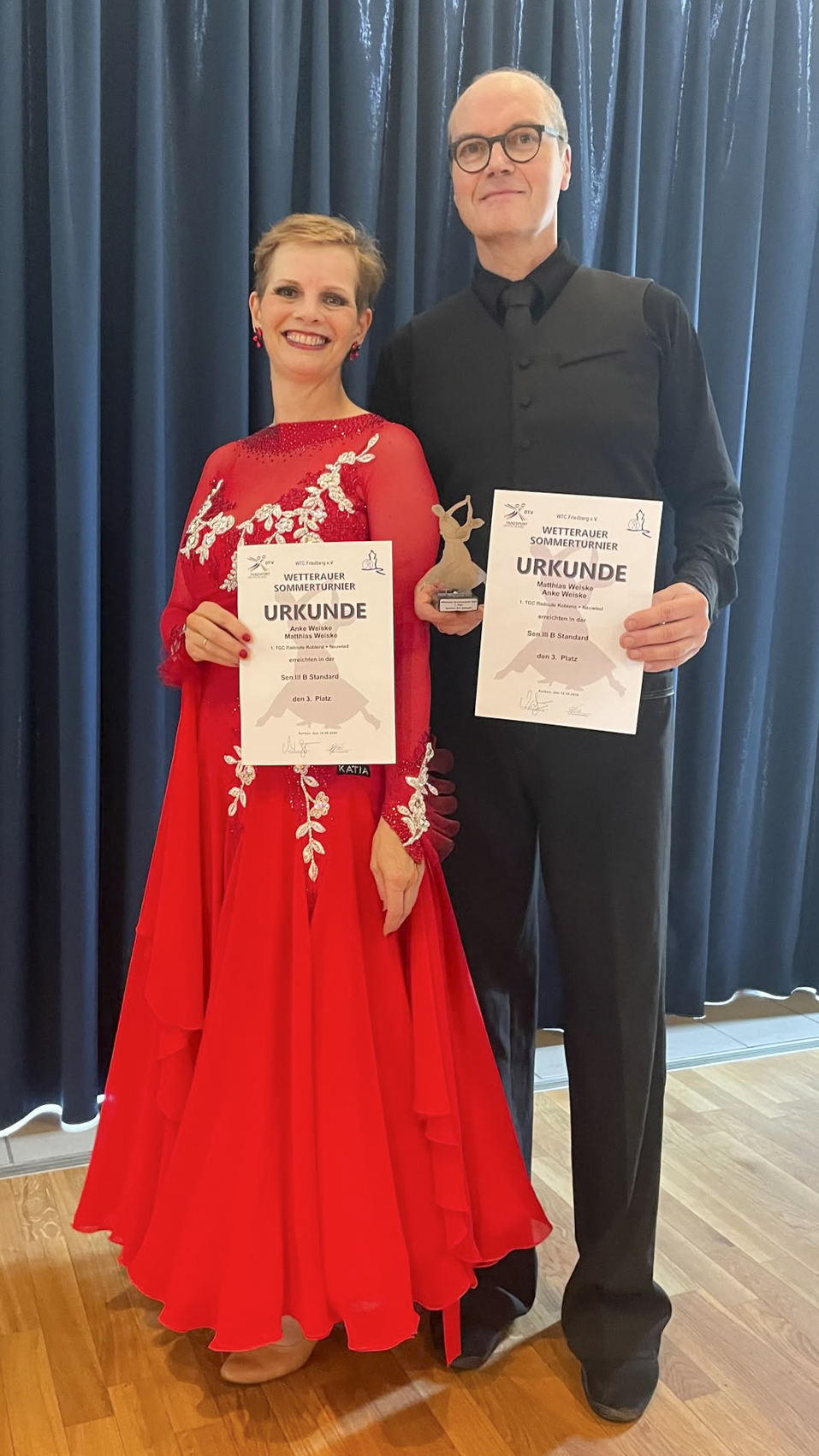 Anke und Matthias Weise beim ersten Wetterauer Sommerturnier des WTC Friedberg