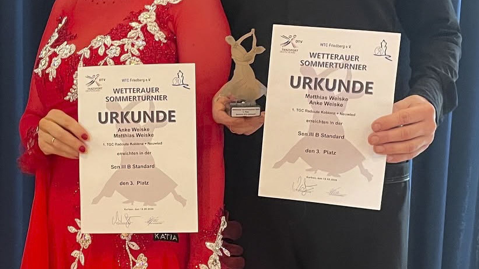 Anke und Matthias Weise beim ersten Wetterauer Sommerturnier des WTC Friedberg