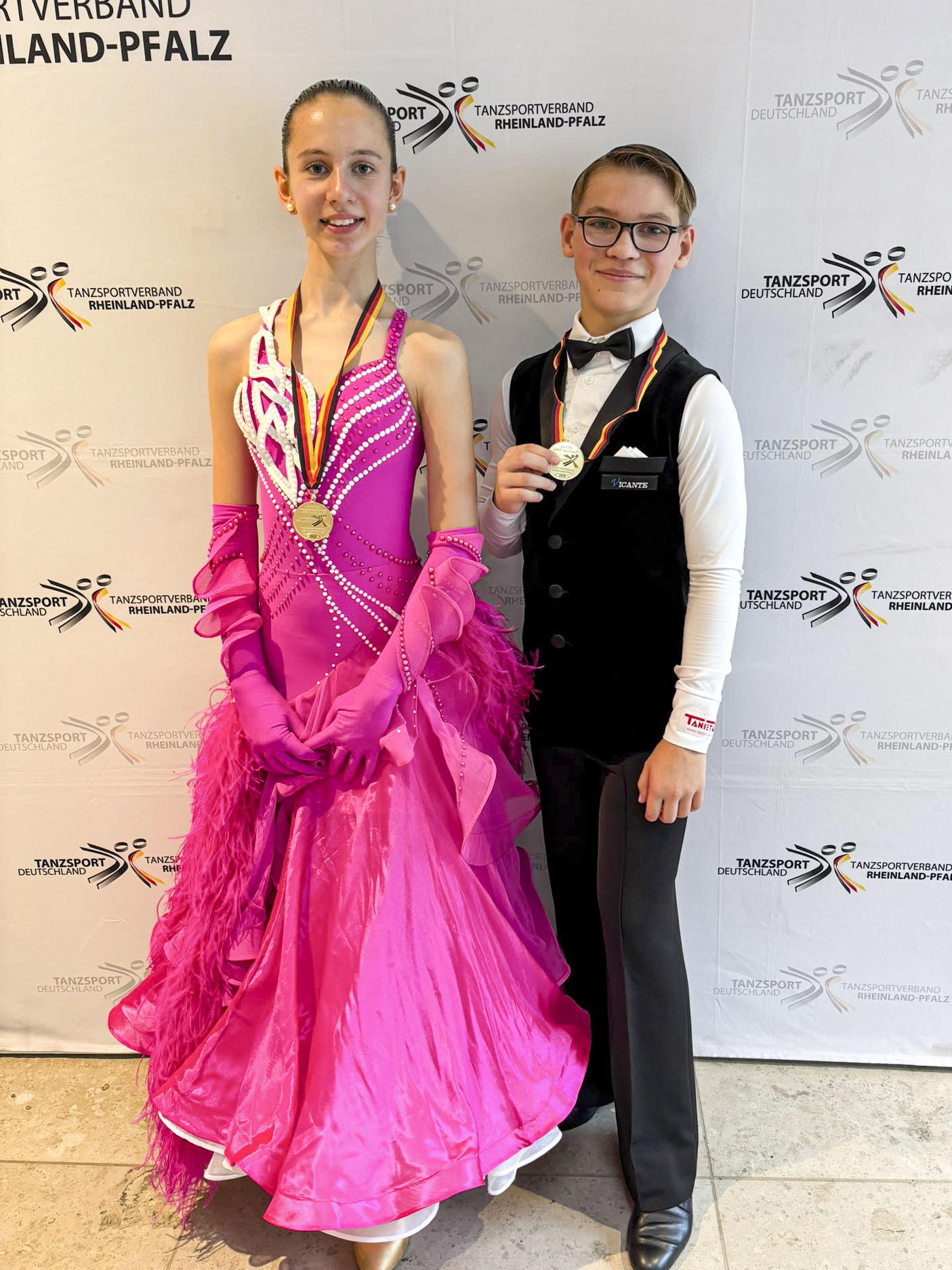 Siegerfoto Jan-Eric Lehmann und Marlene Schleier